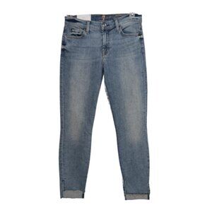 7 for All Mankind The Ankle Super Skinny Jean Step Hem Size 28 New NWT